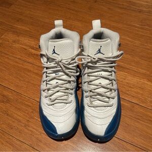 Air Jordan White and Blue Sneakers